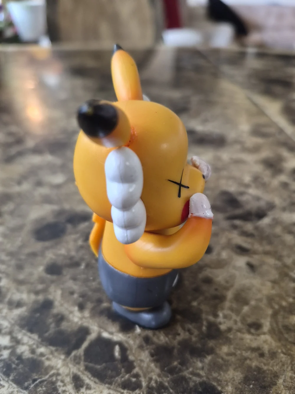 TAKARA TOMY ANIME KAWAII POKEMON BRAND KAWS PIKACHU YELLOW VERSION 4.5